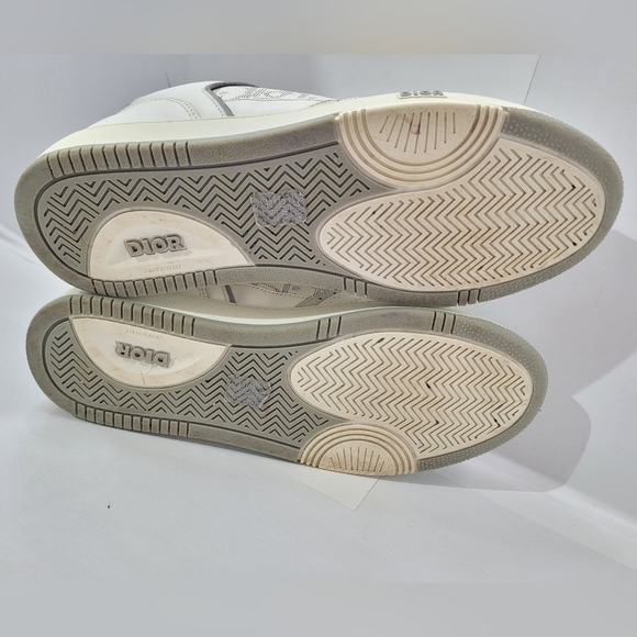 CHRISTIAN DIOR B27 LOW TOP WHITE/GREY SNEAKER SIZE EU43/US10 - Picture 13 of 16